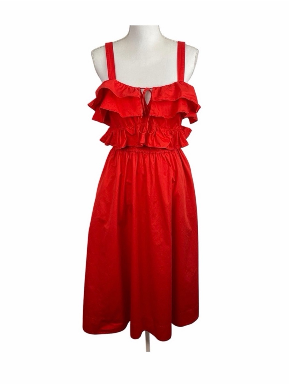 Jason Wi Ruffle Midi Sundress